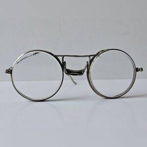 Antique Aviator Motorcycle Race -Steampunk Metal Frame Safety Glasses Goggles